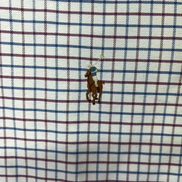Ralph Lauren Flesh Pony Button Down Dress Shirt Mens 15.5 Classic Fit 1246 - Picture 2 of 7